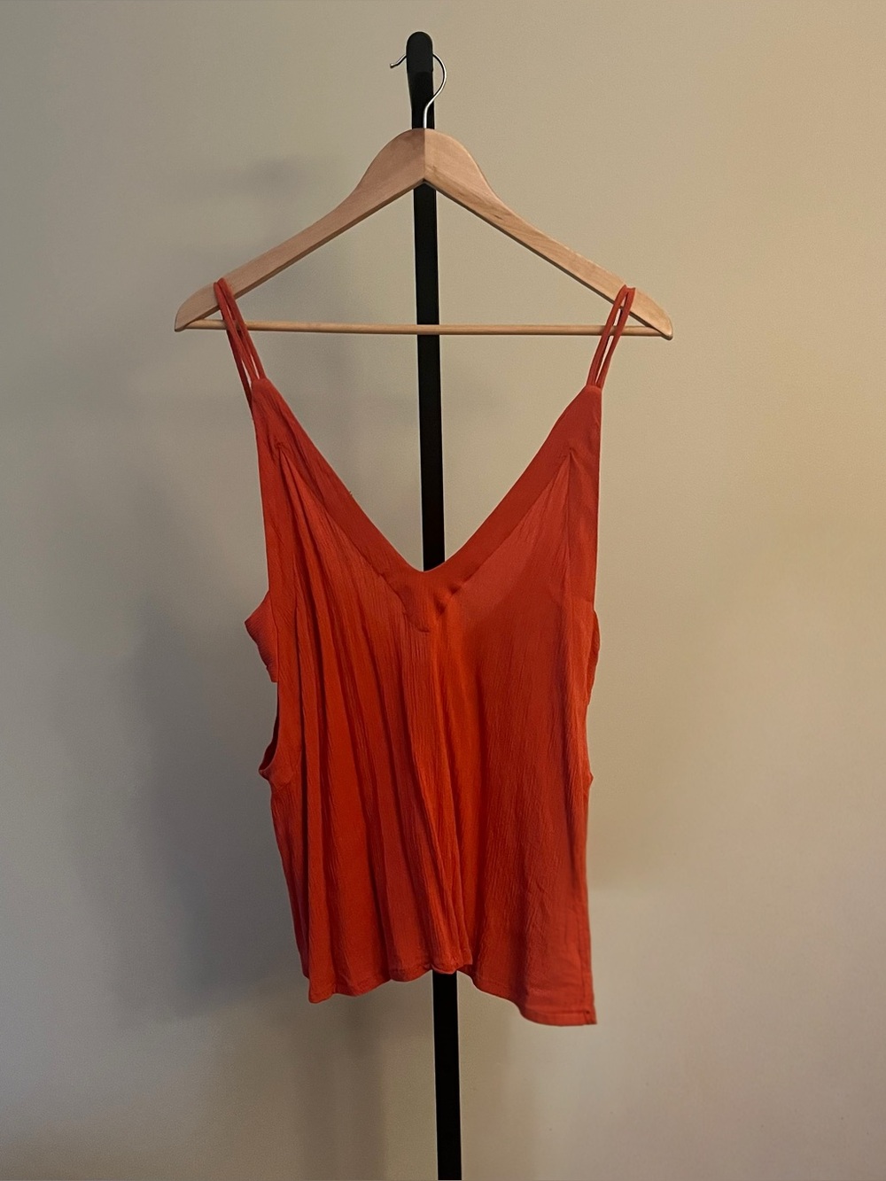 Lulu's Orange Double-Strap V-Neck Camisole